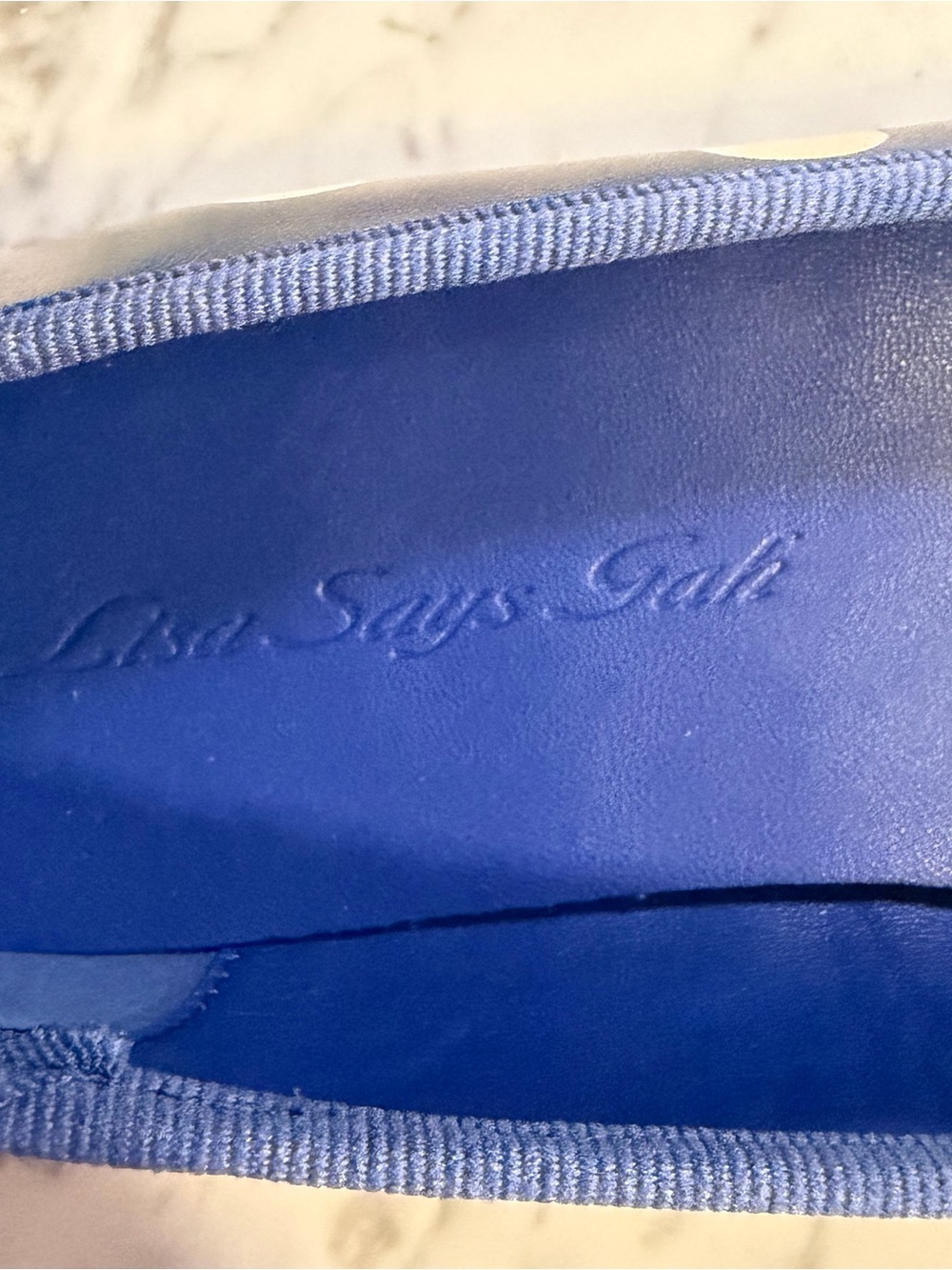 New Lisa Says Gah Matilda Ballet Flats Polka Dot Blue Size 8 $188 - Picture 7 of 11
